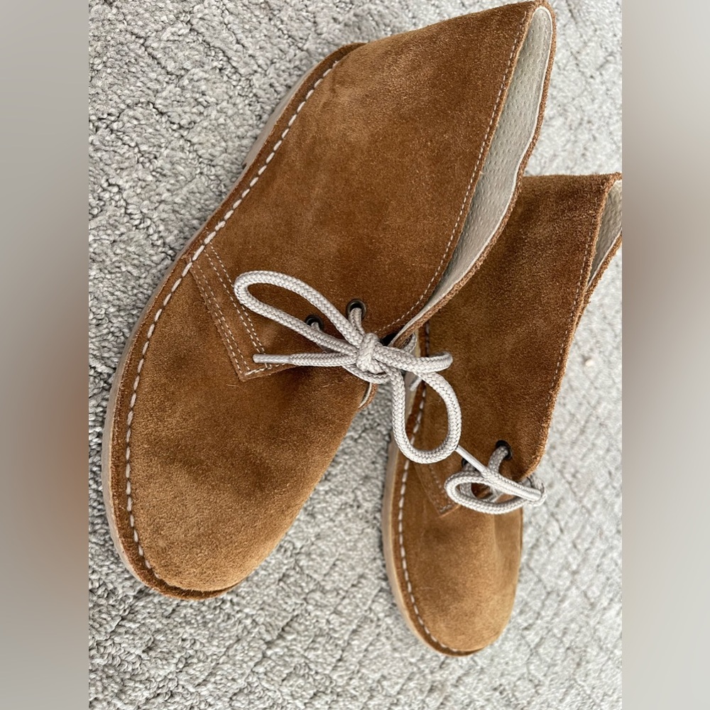Suede desert booties
